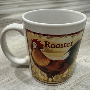 Vintage Bay Island Inc Ceramic Rooster Coffee Mug Farmhouse Kitchen